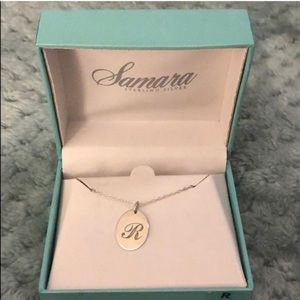 New Sterling Silver “R” pendant necklace